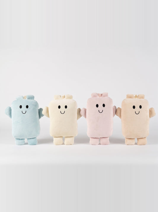 Bippie in four colorways: Canolli Cream, Pastel Blue, Pink Marshmallow, Lamb's Wool