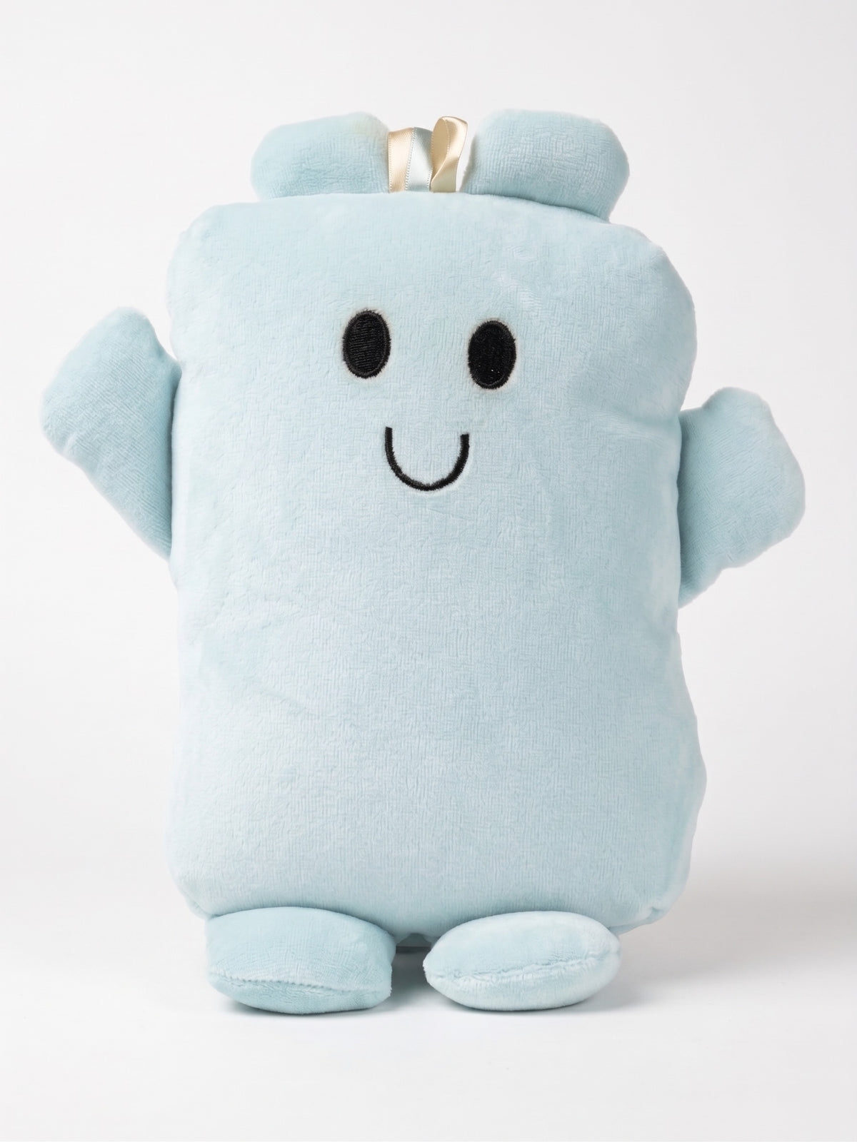 Bippie comfort companion in Pastel Blue, front, on white