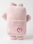 Load image into Gallery viewer, Bippie comfort companion in Pink Marshmallow, back, on white
