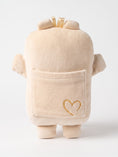 Load image into Gallery viewer, Bippie comfort companion in Lamb's Wool, back, on white
